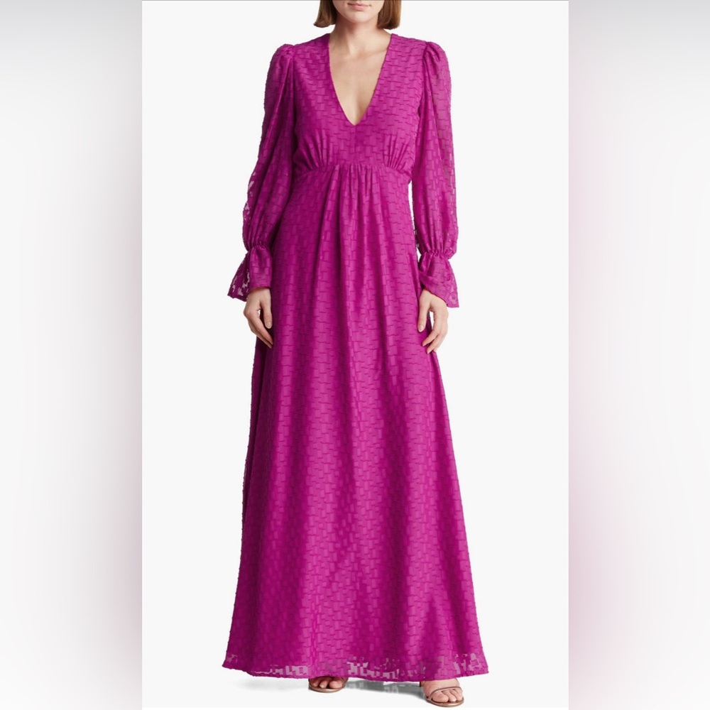 Love x design Eva long sleeve maxi dress
Ladies small Wild aster purple fuchsia
